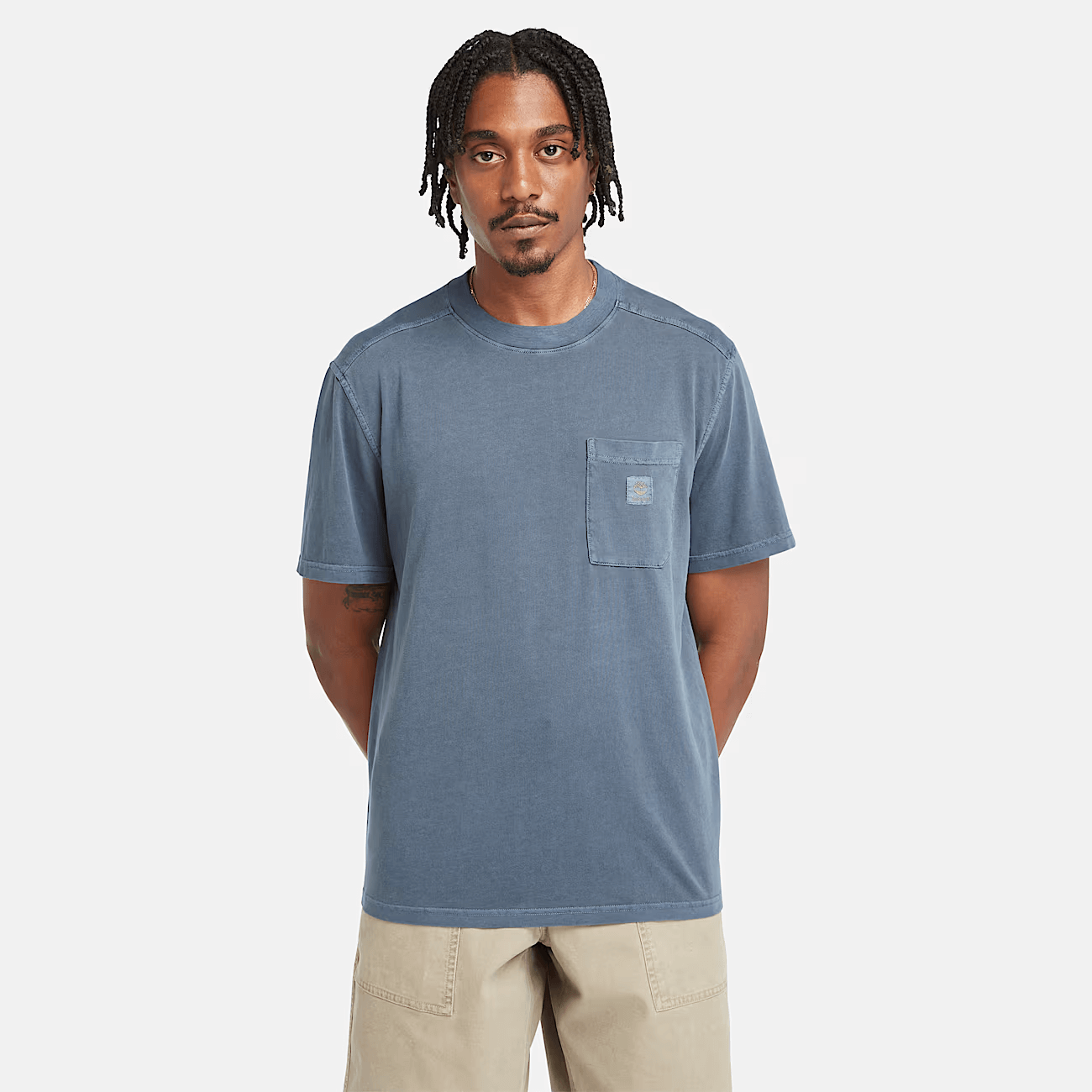 Timberland Merrymack River Garment Dye T-Shirt for Men in Dark Blue