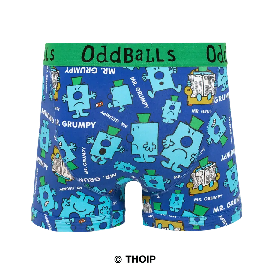 Oddballs Mr Grumpy - Mr Men Boxer Shorts - Cotton Stretch Trunks