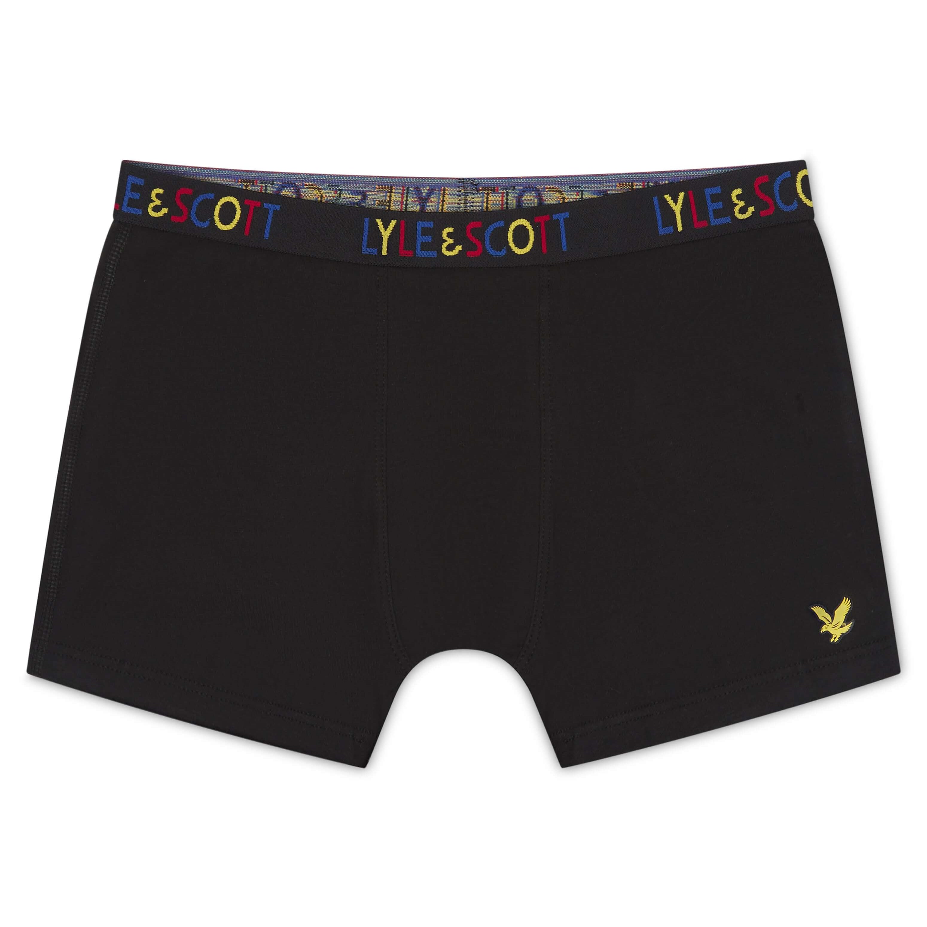 Lyle and Scott 3 Pack Boys Nevan Boxers - Black Multi