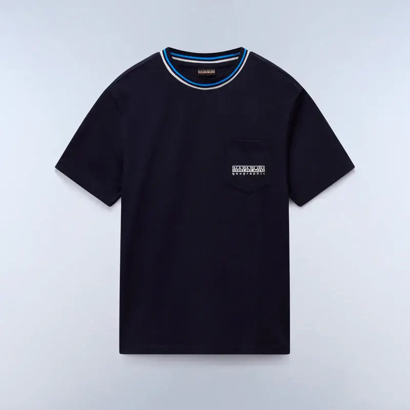 Napapijri Murlo T-Shirt Dark Blue – Relaxed Fit, 100% Cotton