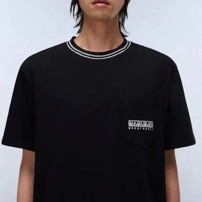 Napapijri Murlo T-Shirt Black – Relaxed Fit, 100% Cotton