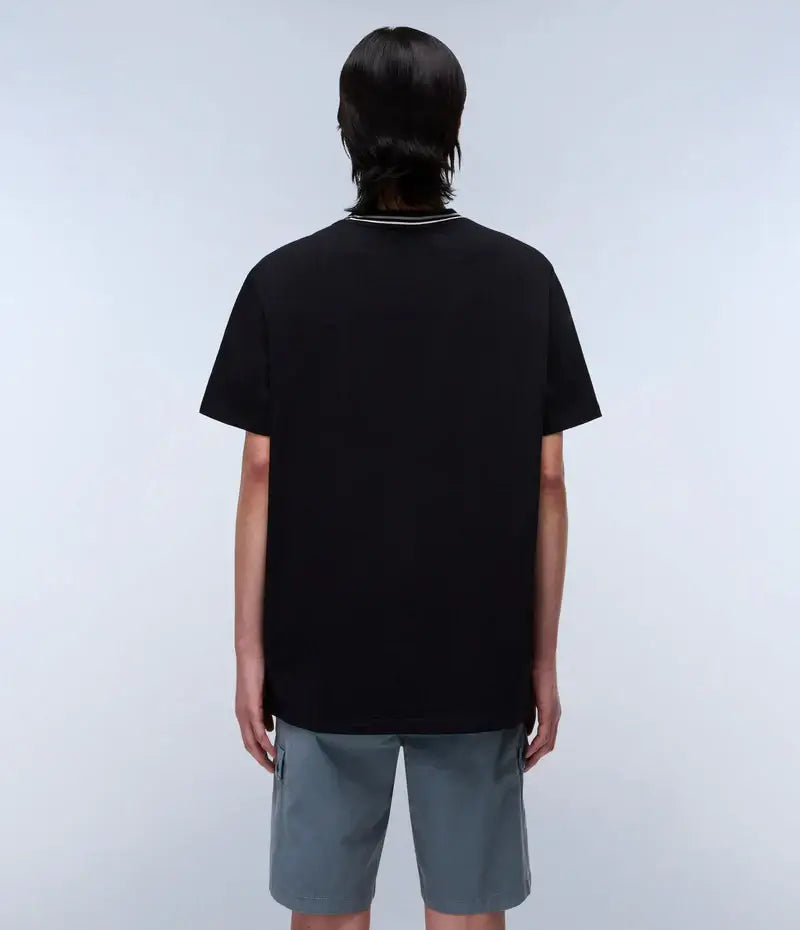 Napapijri Murlo T-Shirt Black – Relaxed Fit, 100% Cotton