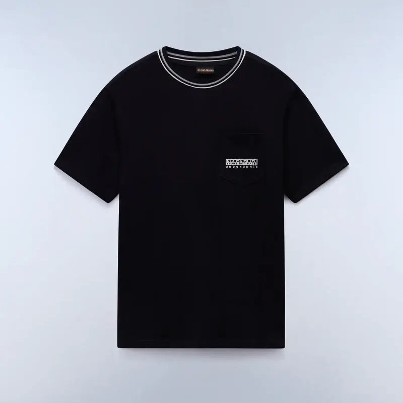 Napapijri Murlo T-Shirt Black – Relaxed Fit, 100% Cotton