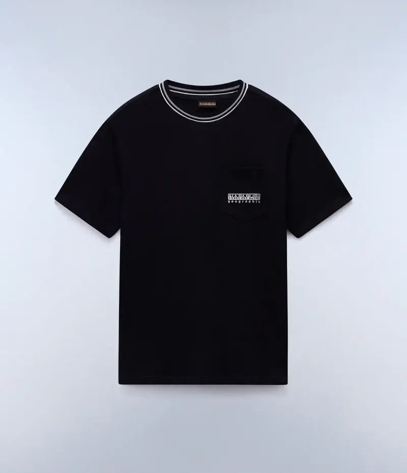 Napapijri Murlo T-Shirt Black – Relaxed Fit, 100% Cotton