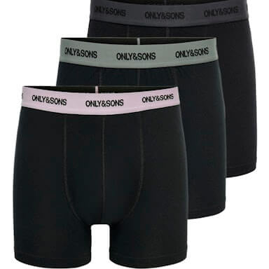 Only & Sons ONSFITZ Bamboo Boxer 3-Pack | Sustainable Men’s Boxers
