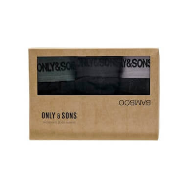 Only & Sons ONSFITZ Bamboo Boxer 3-Pack | Sustainable Men’s Boxers
