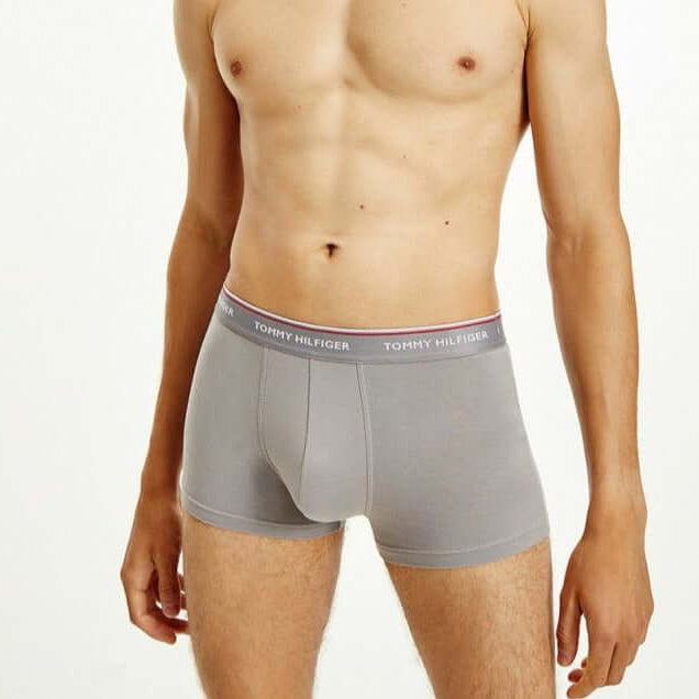 Tommy Hilfiger 3- Pack Repeat Logo Trunks - Topwater/Sublunar/Crsn Ruby