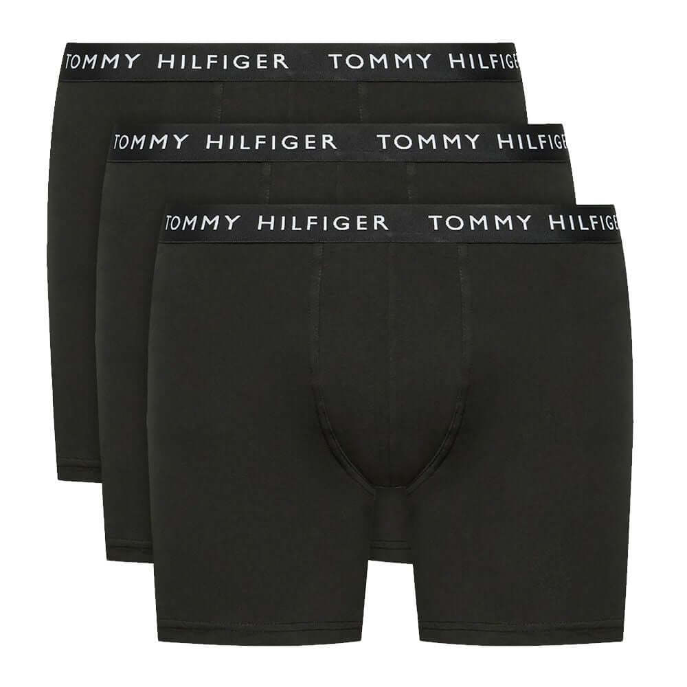 Tommy Hilfiger 3 - Pack Logo Boxer Briefs - Black