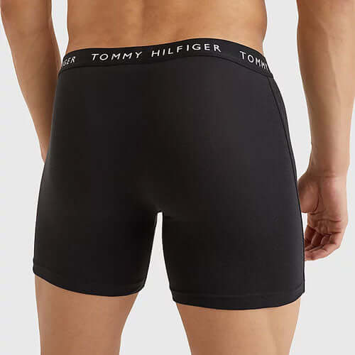 Tommy Hilfiger 3 - Pack Logo Boxer Briefs - Black