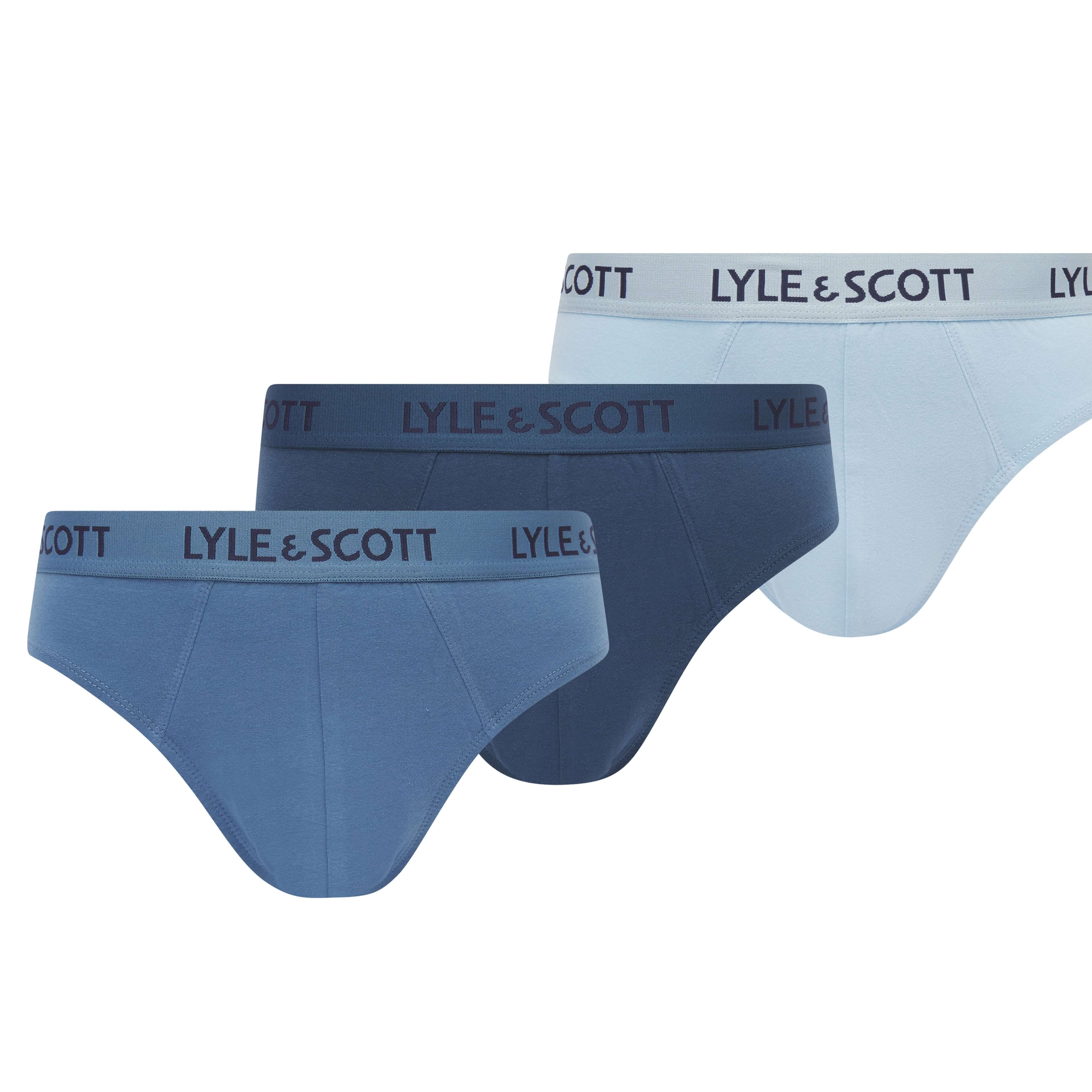 Lyle & Scott 3 Pack Owen Men's Briefs - Blues