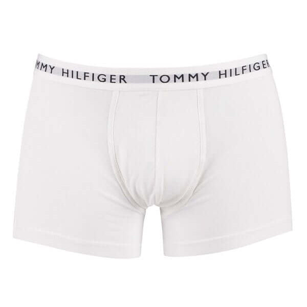 Tommy Hilfiger 3- Pack Essential Logo Waistband Trunks - White/Heather Grey/Black