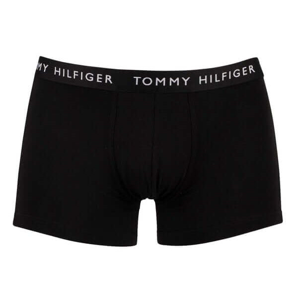 Tommy Hilfiger 3- Pack Essential Logo Waistband Trunks - White/Heather Grey/Black