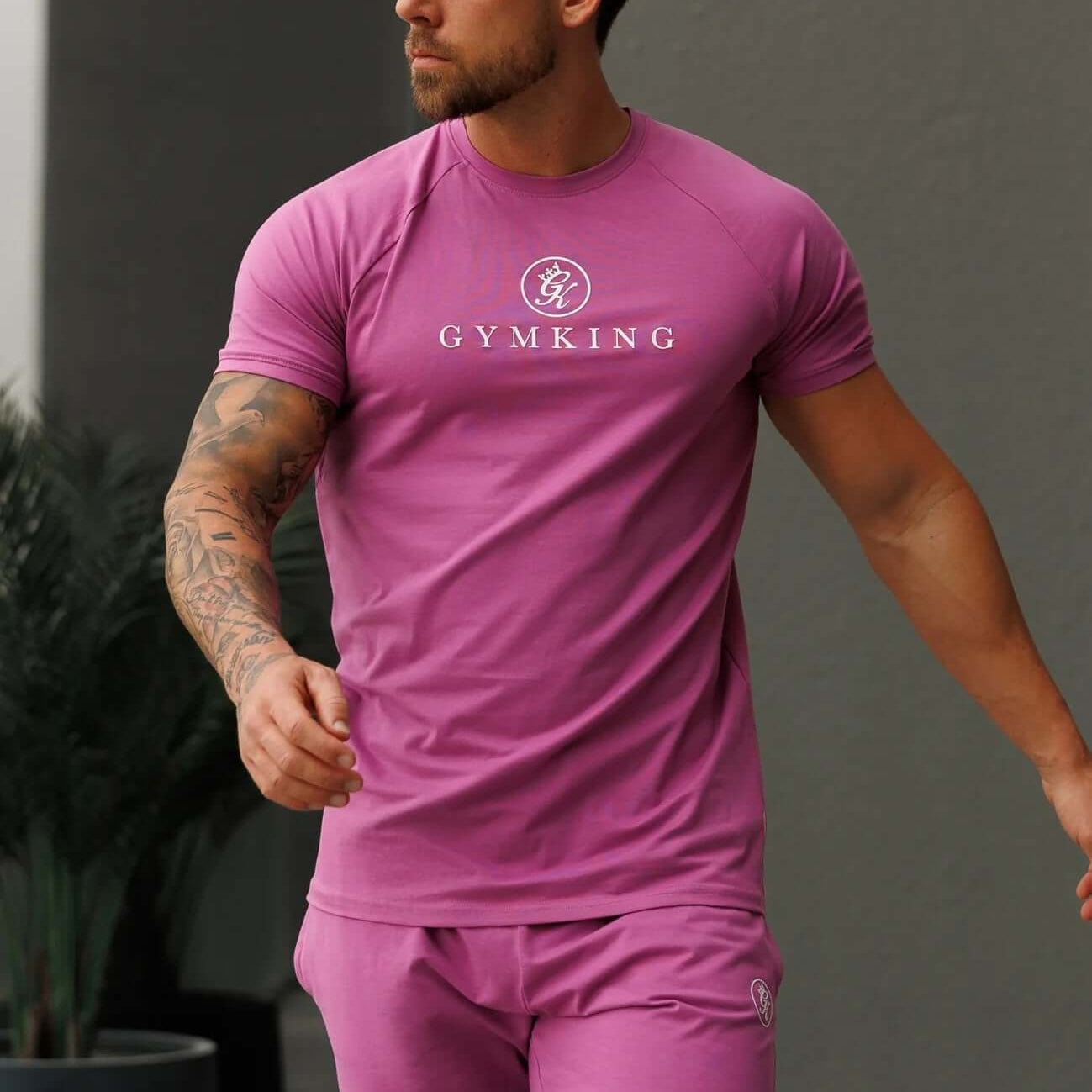 Gym King Pro Jersey Tee - Orchid