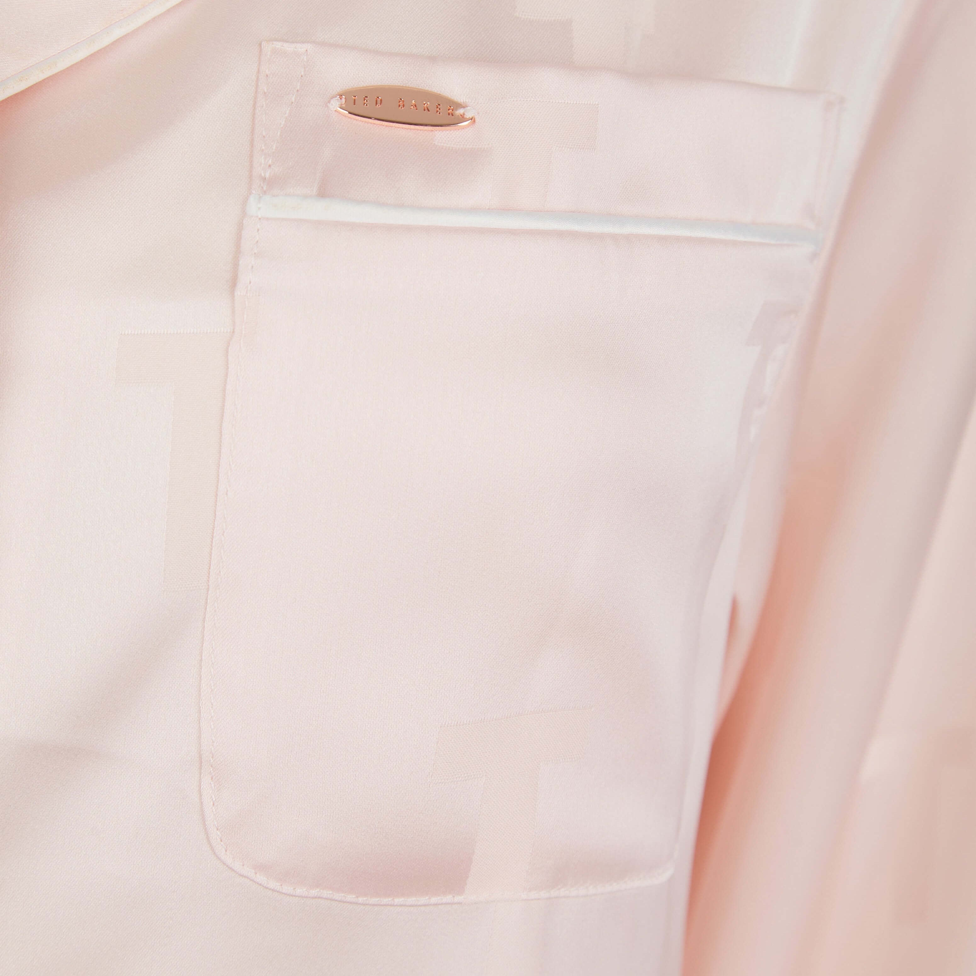 Ted Baker Peggy Satin Traditional Pyjama Set – Pink Dogwood