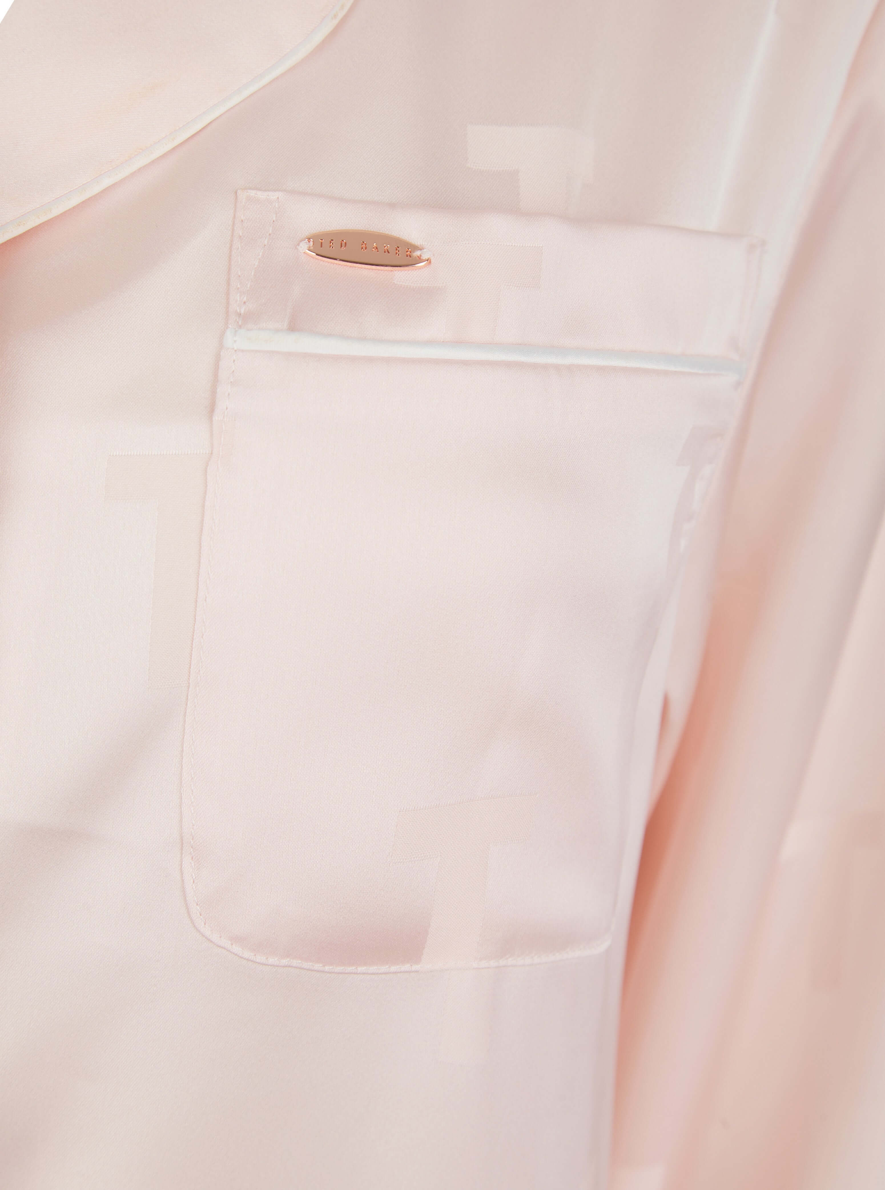 Ted Baker Peggy Satin Traditional Pyjama Set – Pink Dogwood