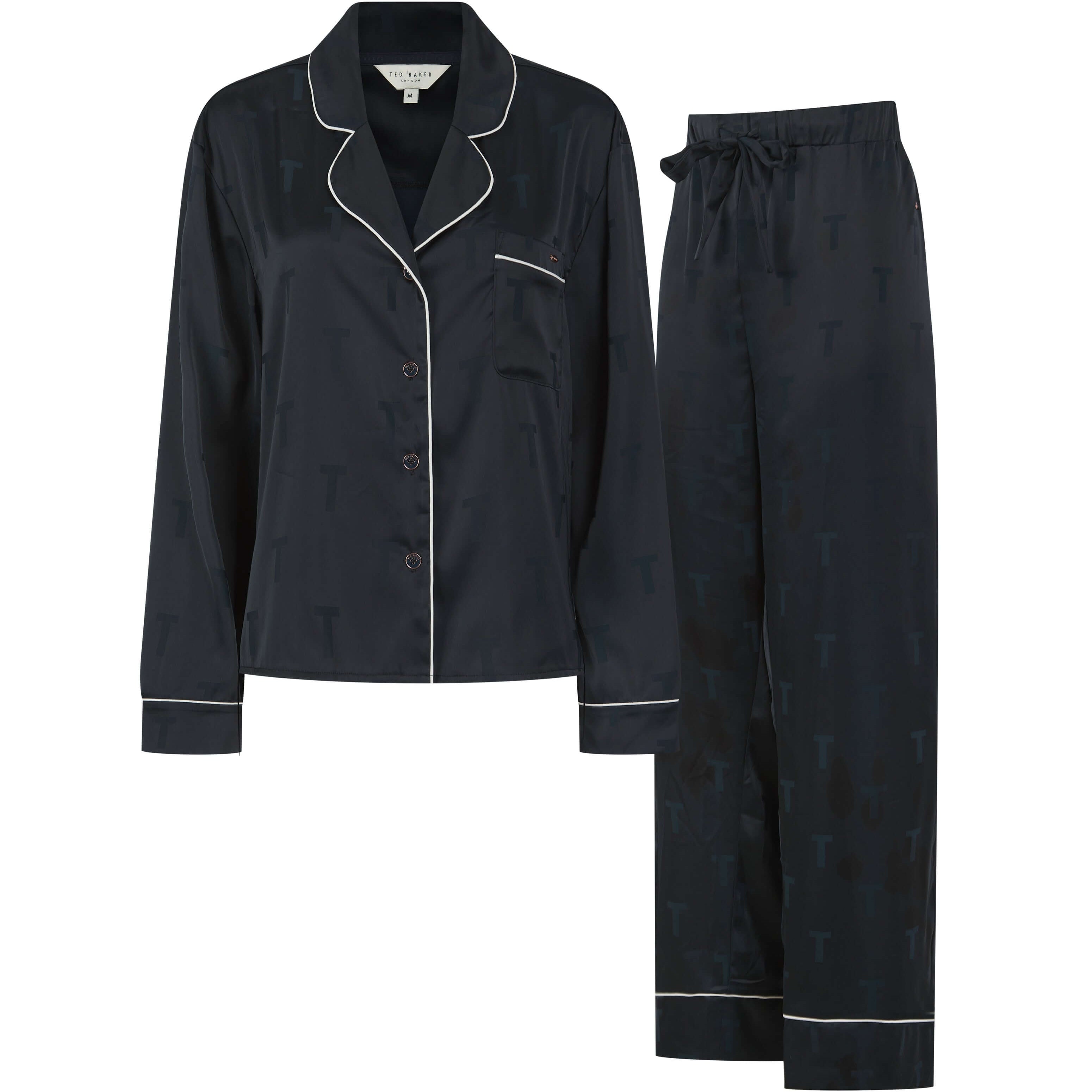 Ted Baker Peggy Satin Traditional Women’s Pyjama Set – After Midnight