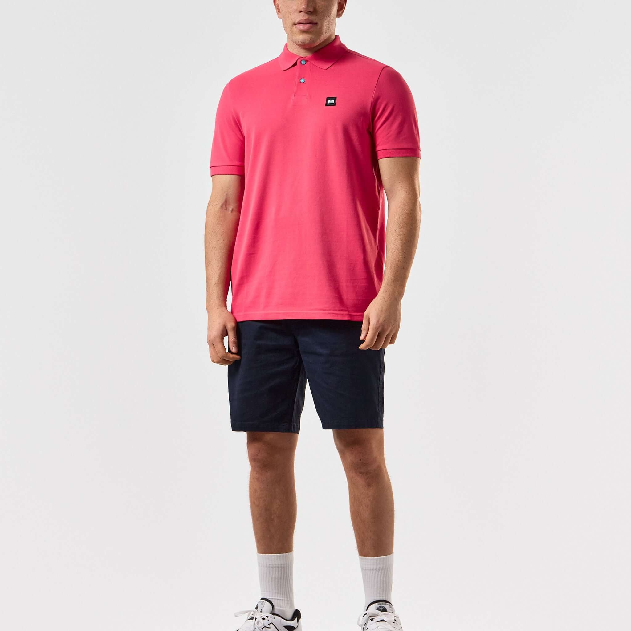 Weekend Offender Caneiros Polo Shirt - Anthurium Pink