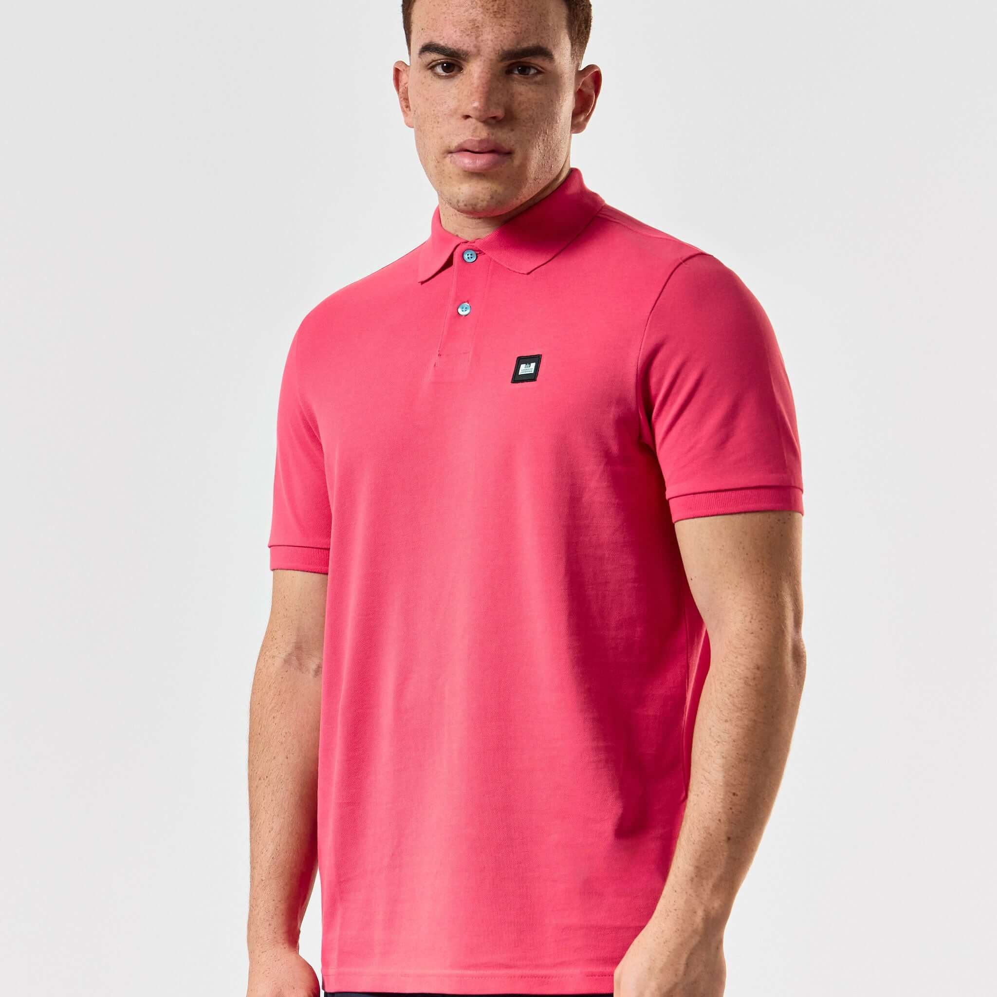Weekend Offender Caneiros Polo Shirt - Anthurium Pink