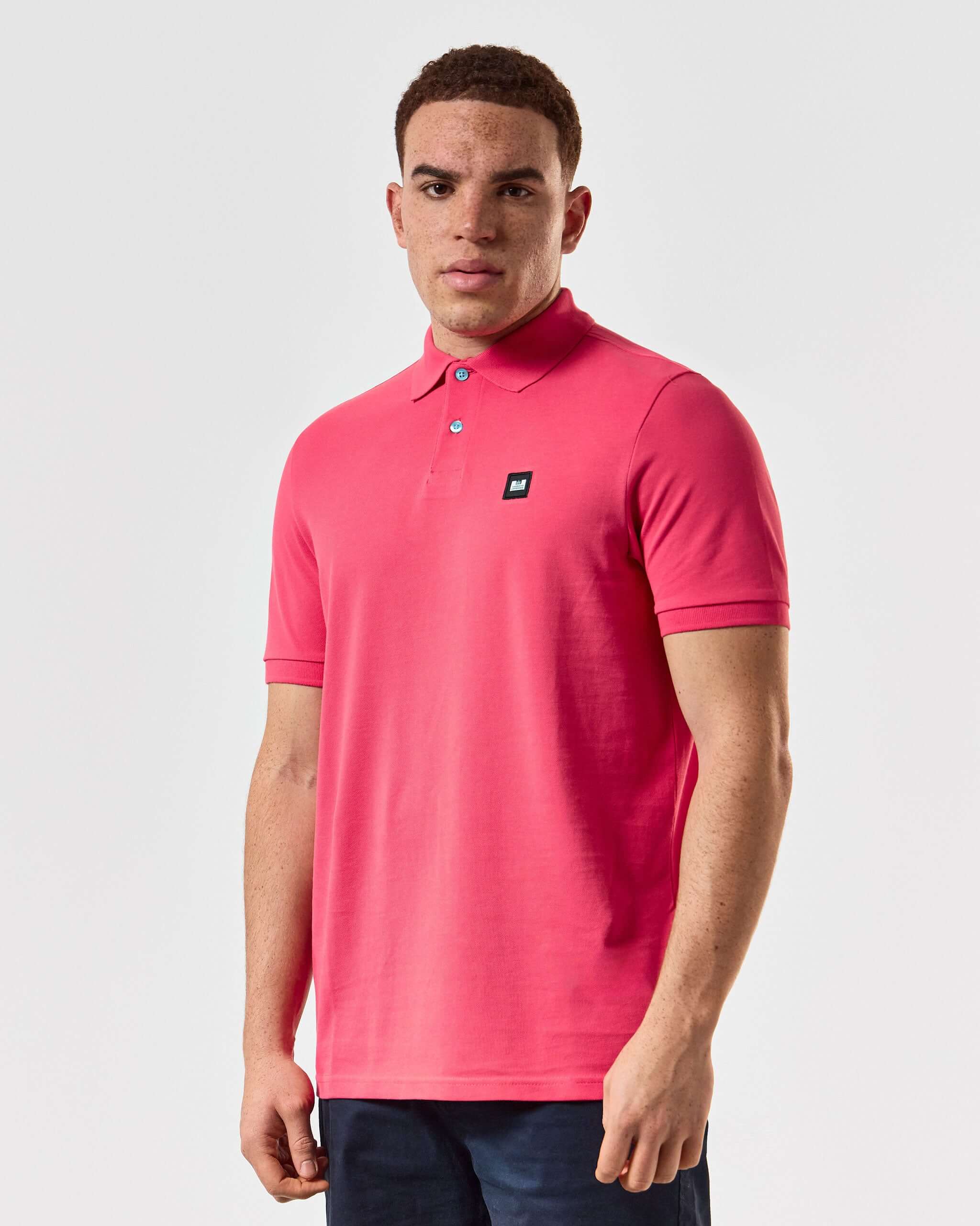 Weekend Offender Caneiros Polo Shirt - Anthurium Pink