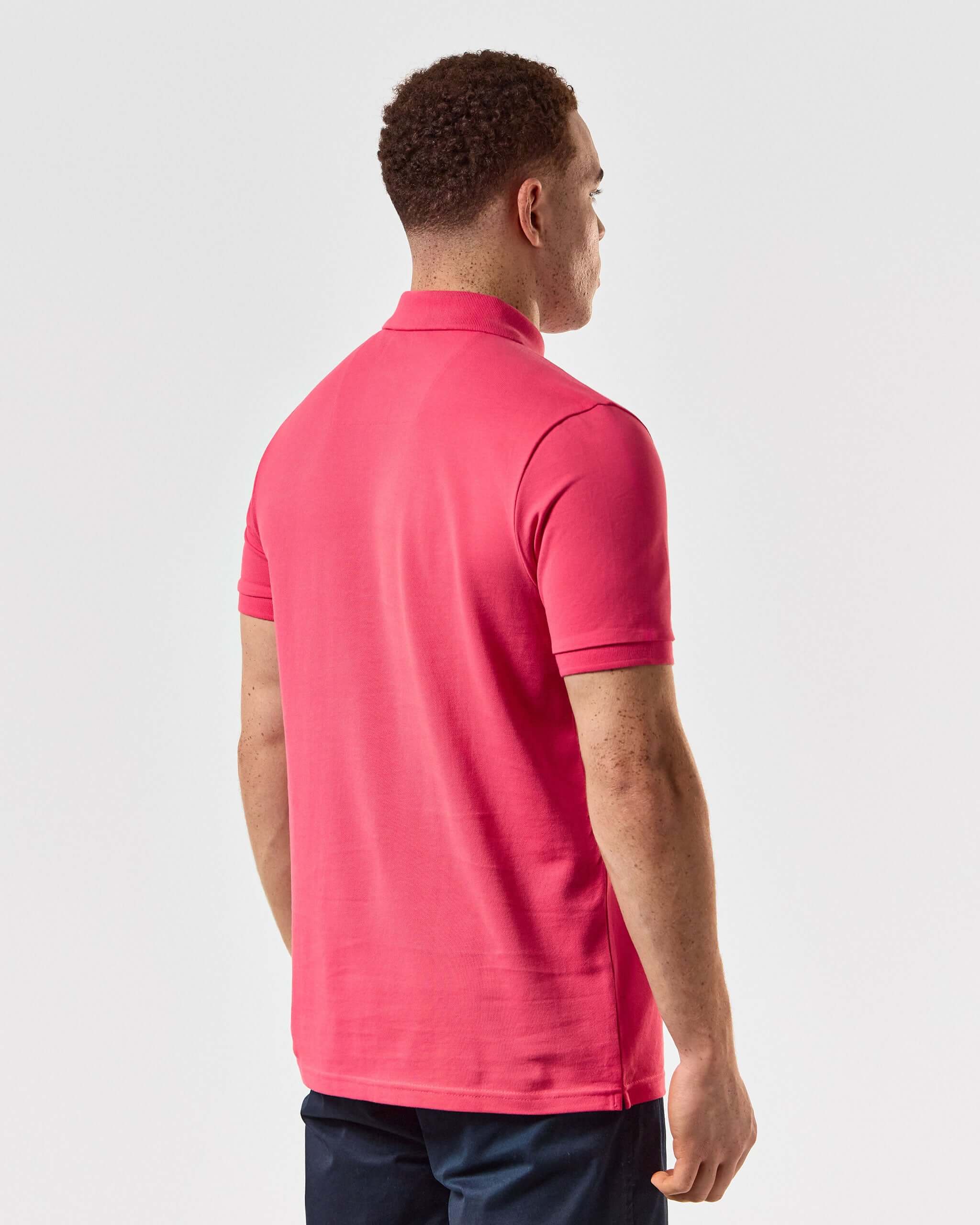 Weekend Offender Caneiros Polo Shirt - Anthurium Pink