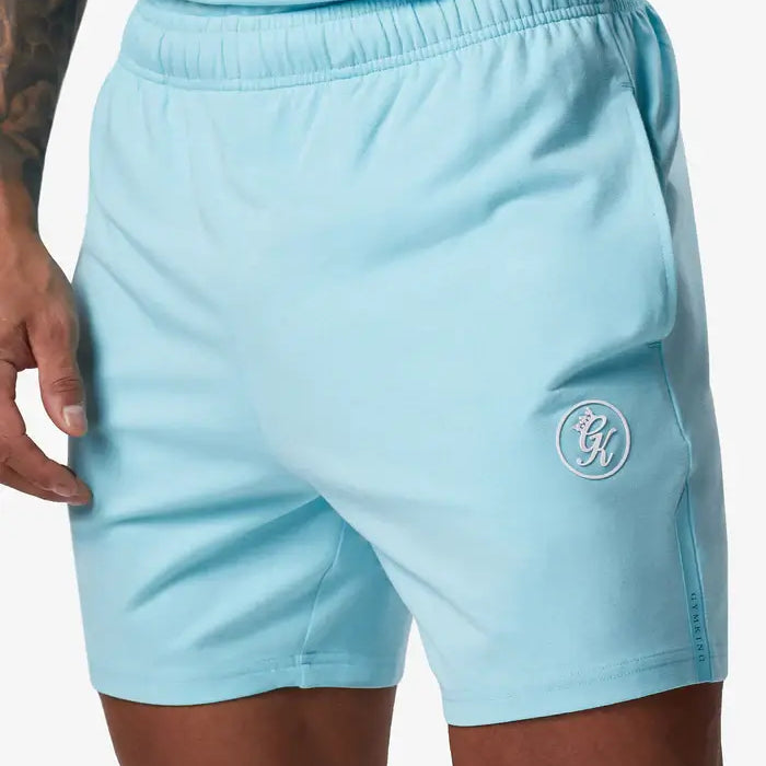 Gym King Pro Jersey Short - Aqua Blue