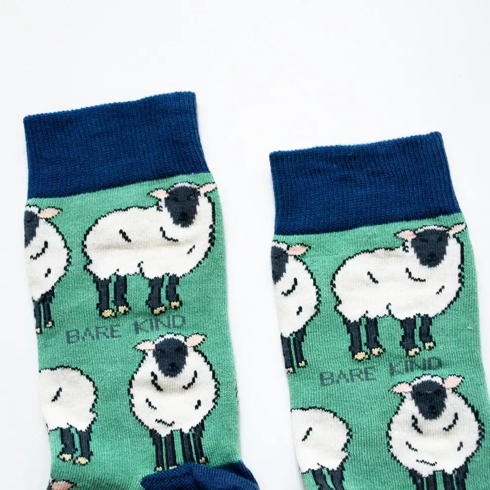 Bare Kind Save the Sheep Bamboo Socks | Eco-Friendly Charity Gift Socks