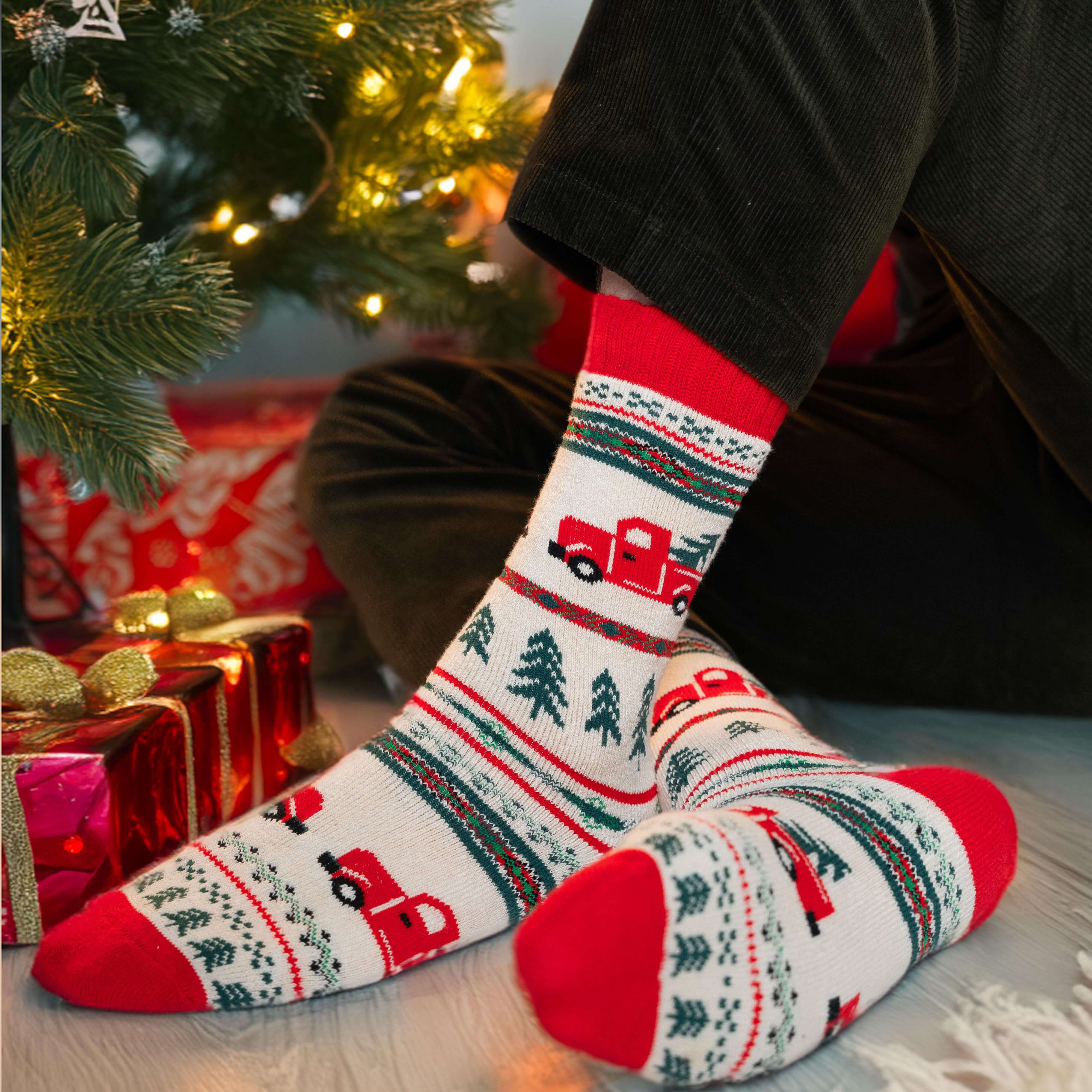 Polar Star Anders Warm Crew Nordic Socks – Christmas Tree Tradition
