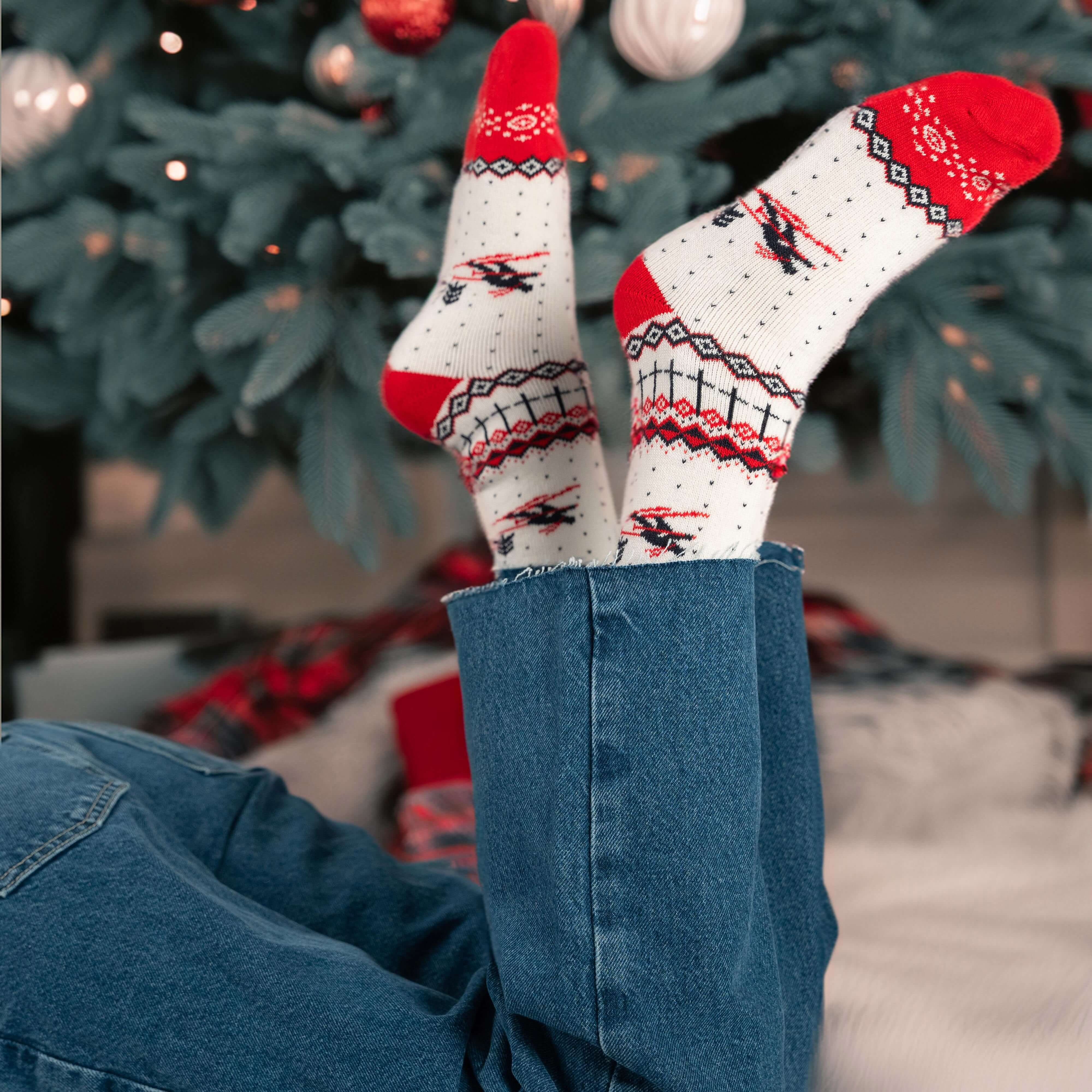 Polar Star SKILØBER Skiing Crew Socks – Nordic Winter Adventure Energy