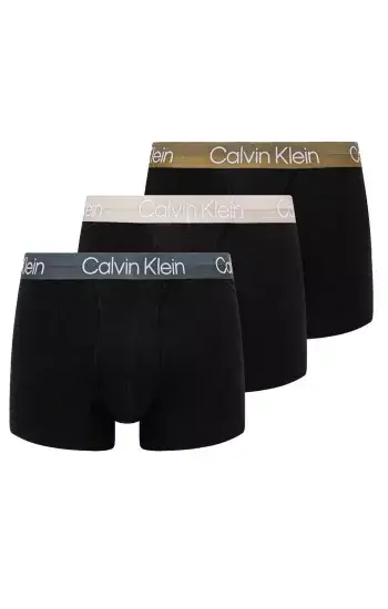 Calvin Klein 3 Pack Modern Structure Trunk - Black - Multi