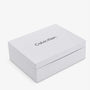 Calvin Klein 3 Pack Crew Logo Socks Box - Dark Grey Melange - Gift Pack