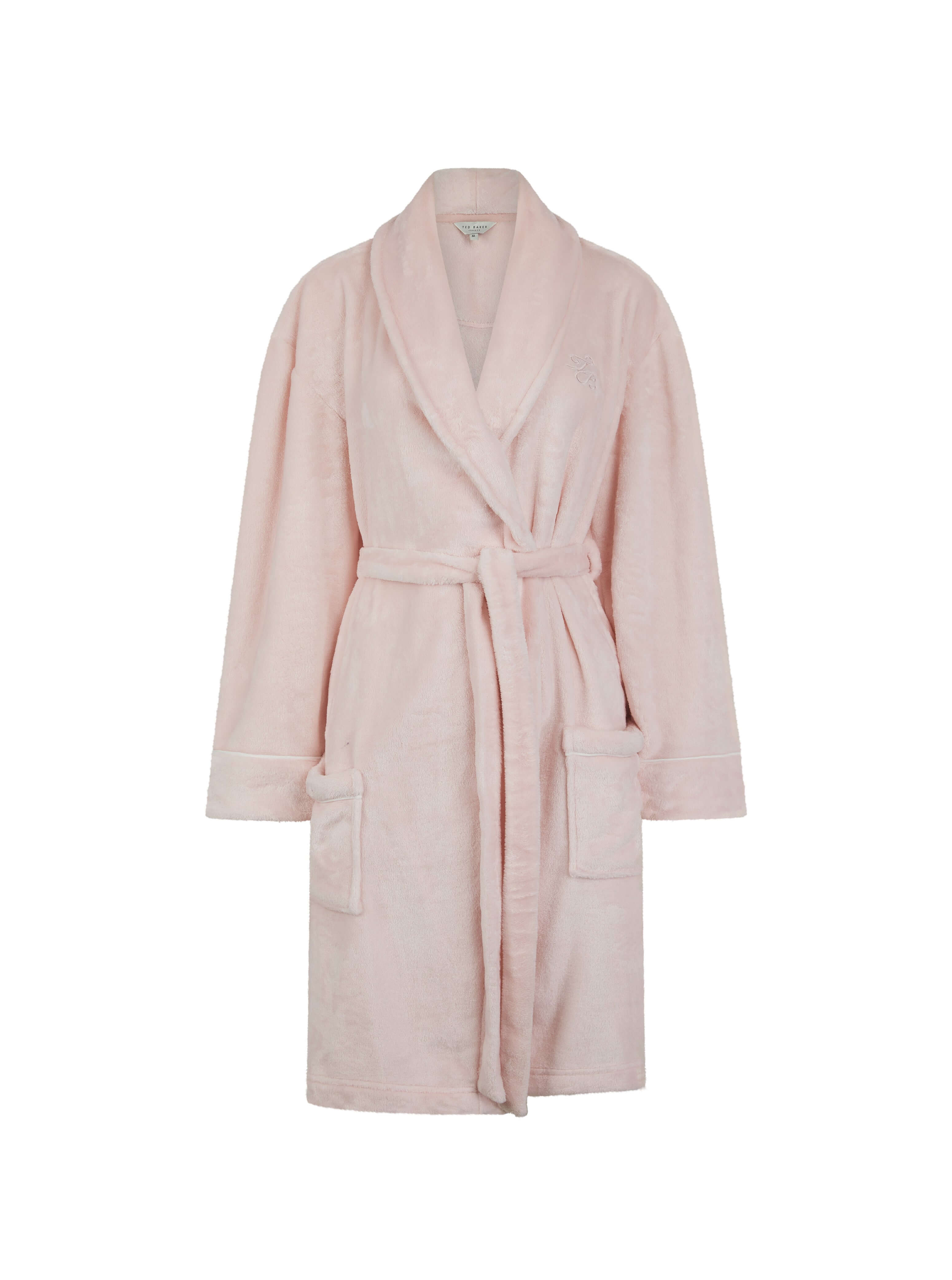 Ted Baker Rachel Fluffy Women Dressing Gown – Pink Dogwood
