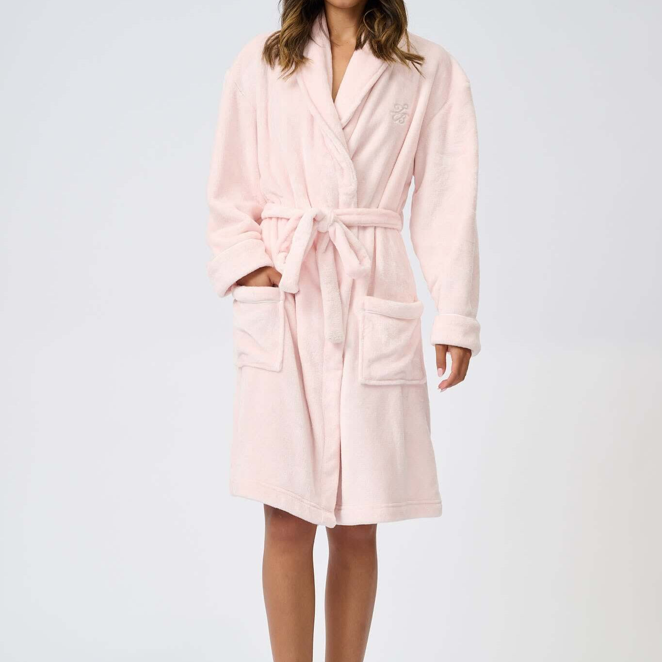 Ted Baker Rachel Fluffy Women Dressing Gown – Pink Dogwood