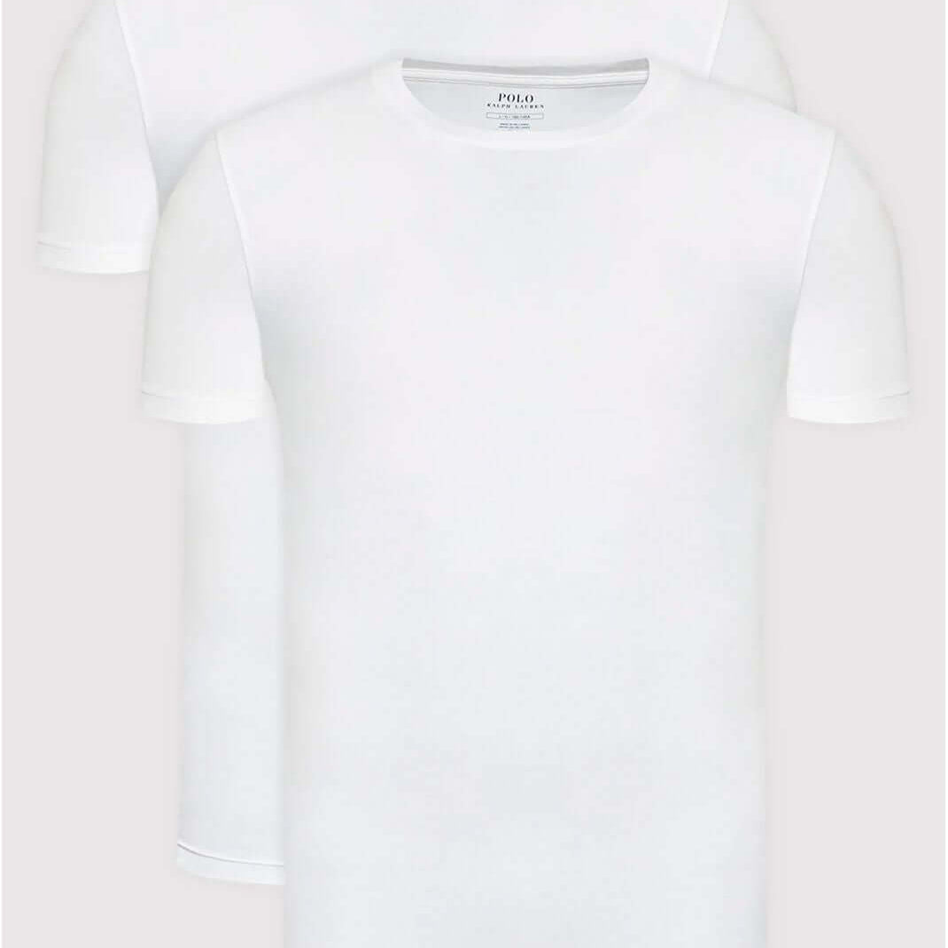Polo Ralph Lauren Classic Crewneck 2 Pack T-Shirts - White