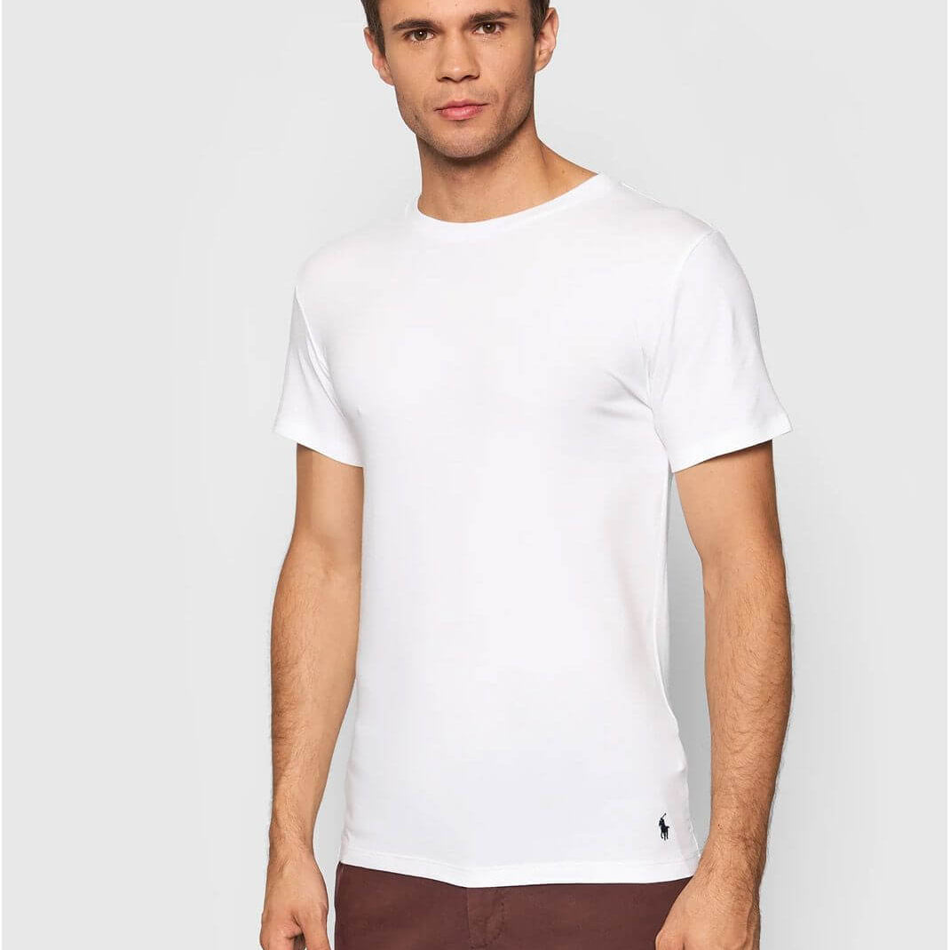 Polo Ralph Lauren Classic Crewneck 2 Pack T-Shirts - White