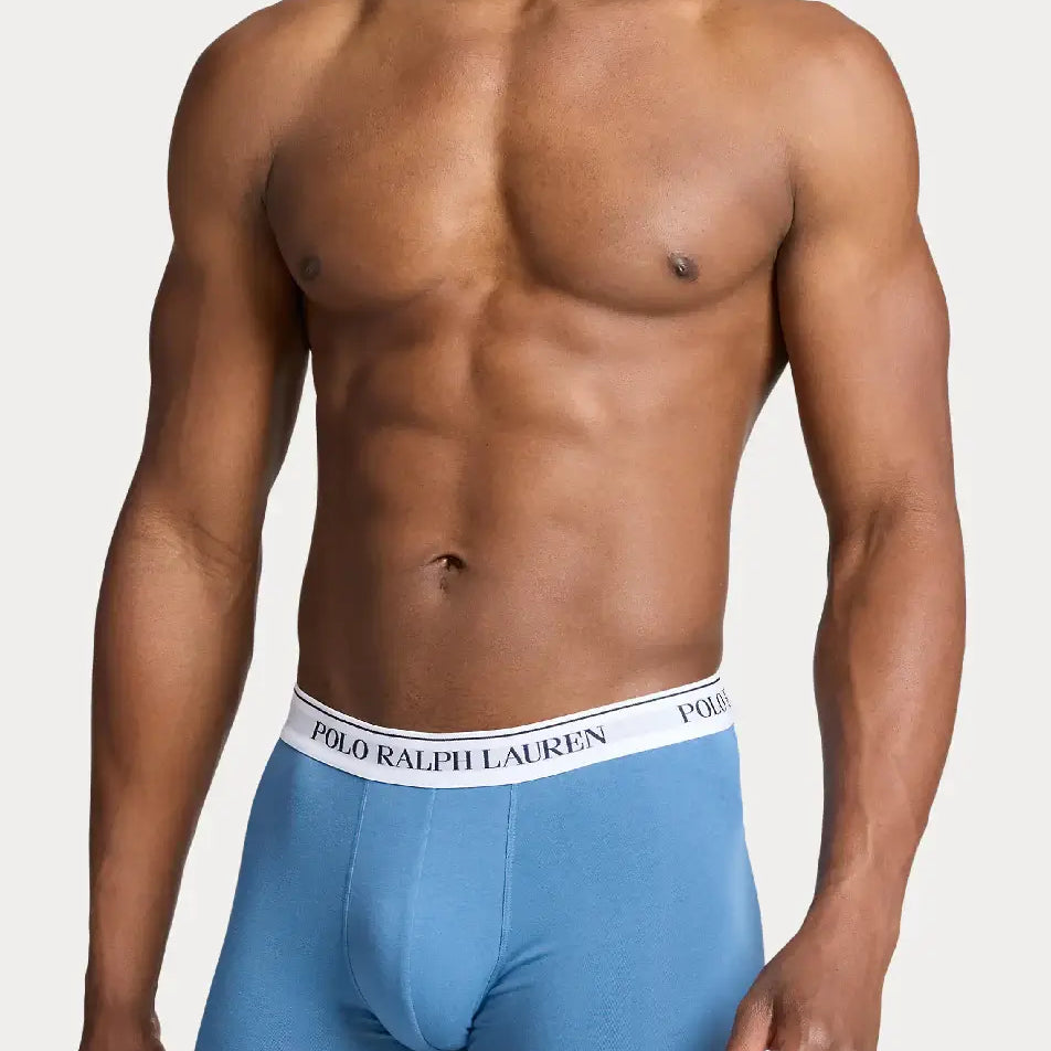 Polo Ralph Lauren 3 pack Boxer Trunks - Navy / Blue / White