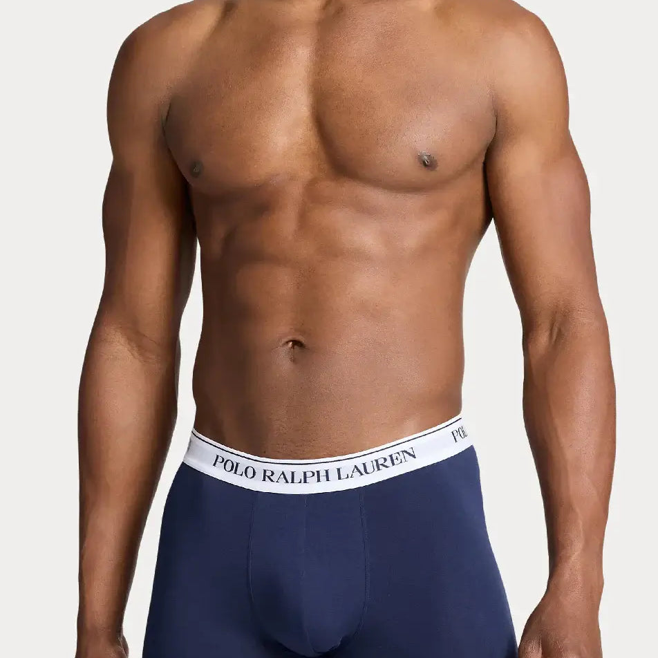 Polo Ralph Lauren 3 pack Boxer Trunks - Navy / Blue / White