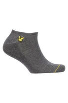 Lyle & Scott 5 Pack Ankle Socks - Black, Grey, White, Grey Marl