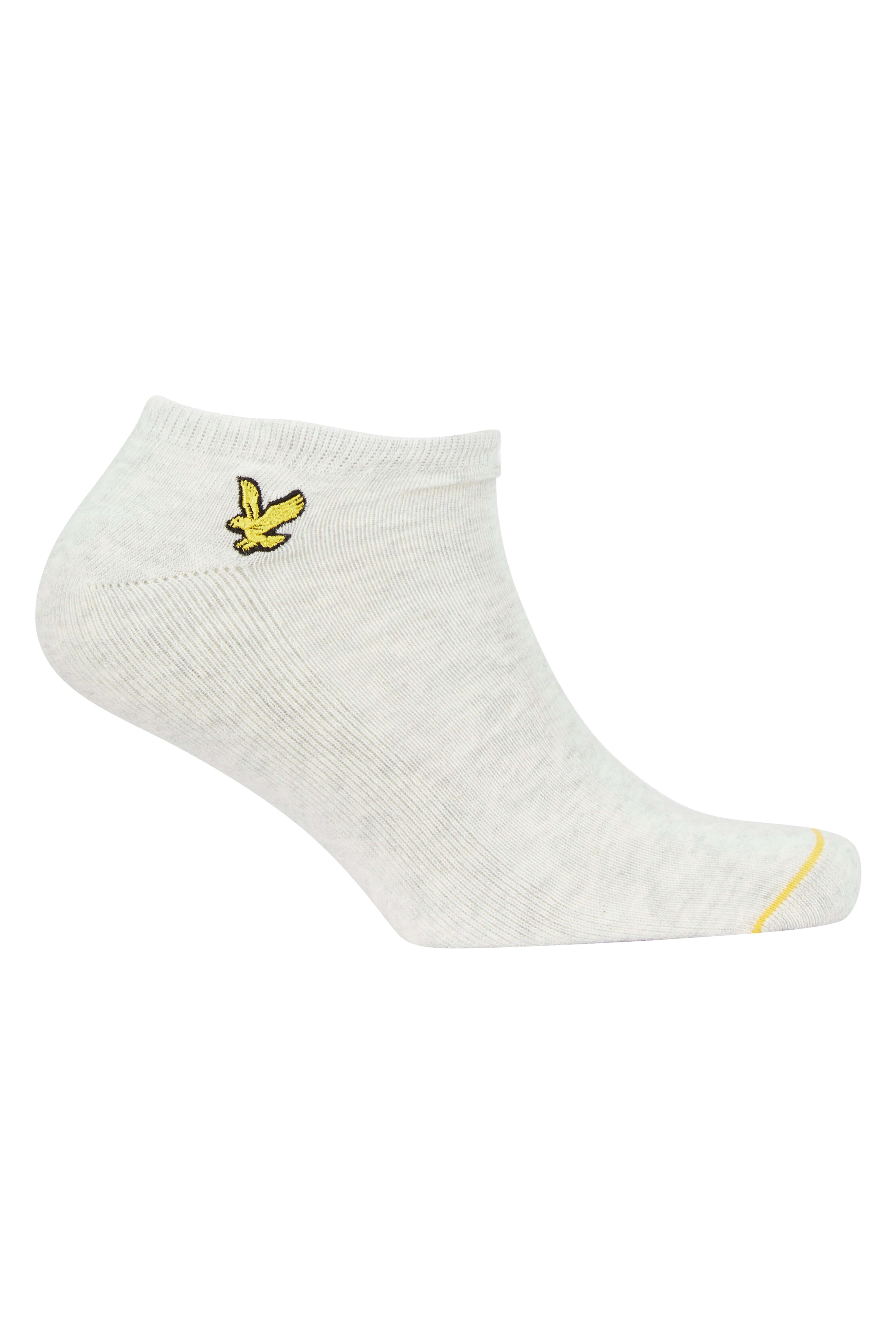 Lyle & Scott 5 Pack Ankle Socks - Black, Grey, White, Grey Marl