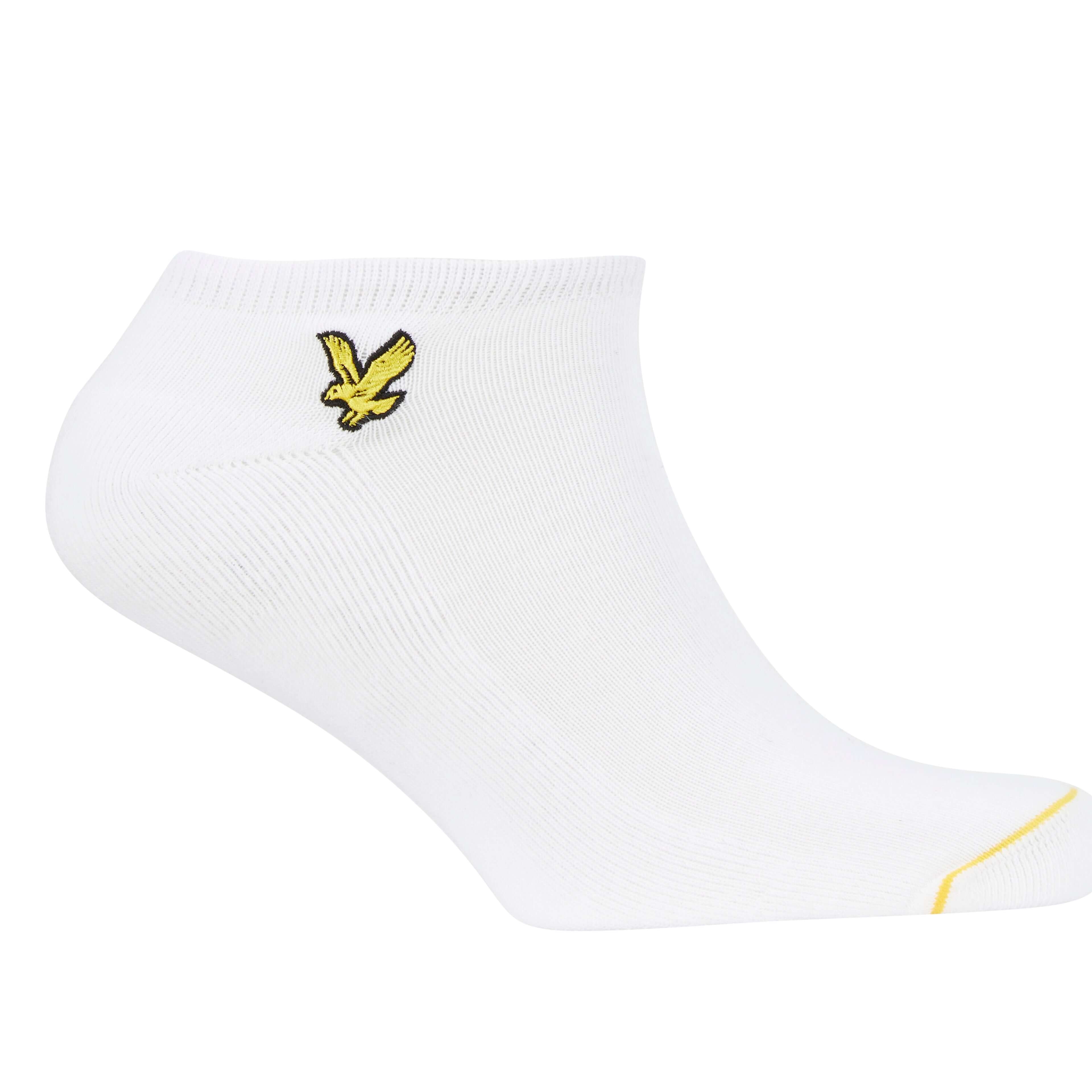 Lyle & Scott 5 Pack Ankle Socks - Black, Grey, White, Grey Marl