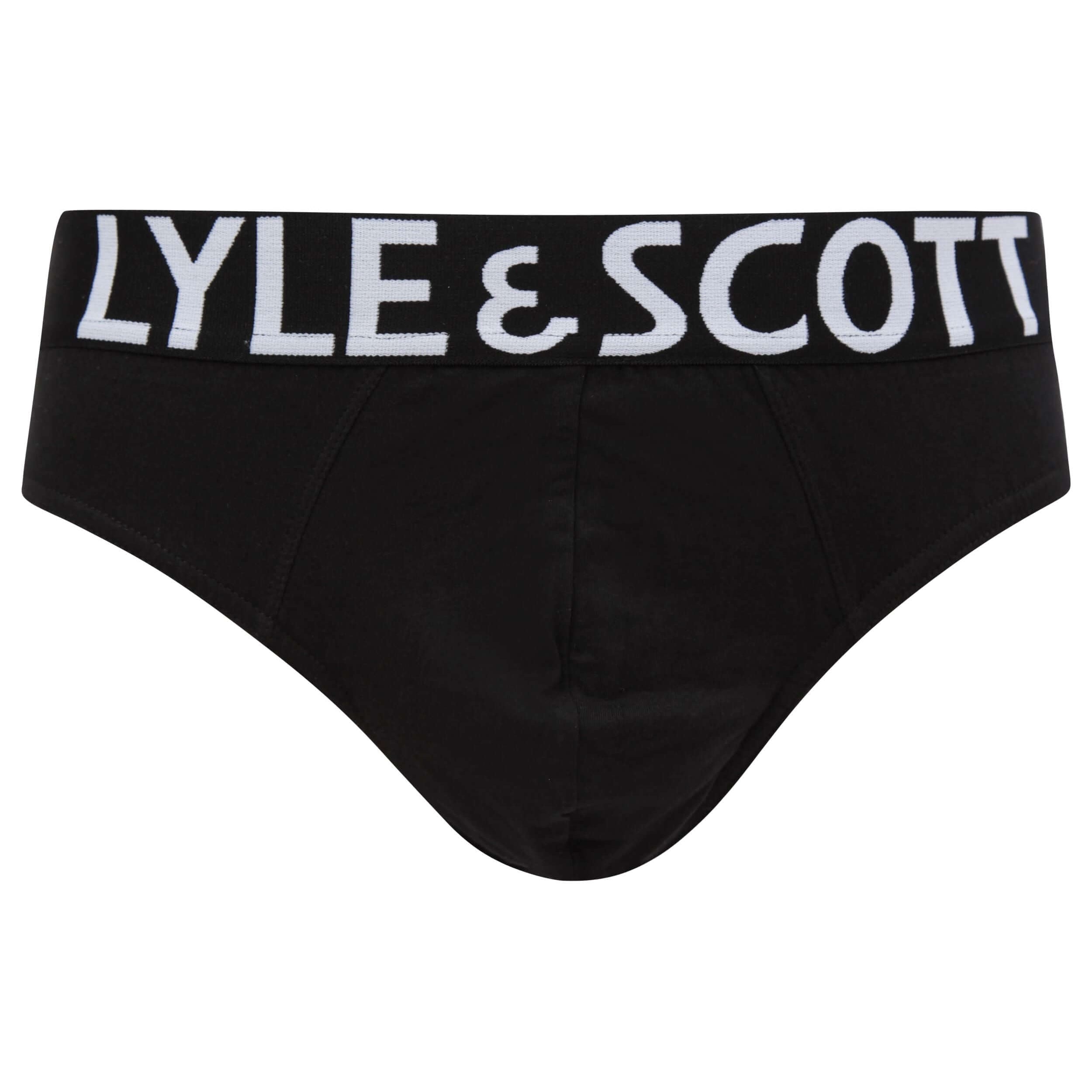 Lyle & Scott 3 Pack Ryder Men's Briefs - Black / Bright White / Grey Marl