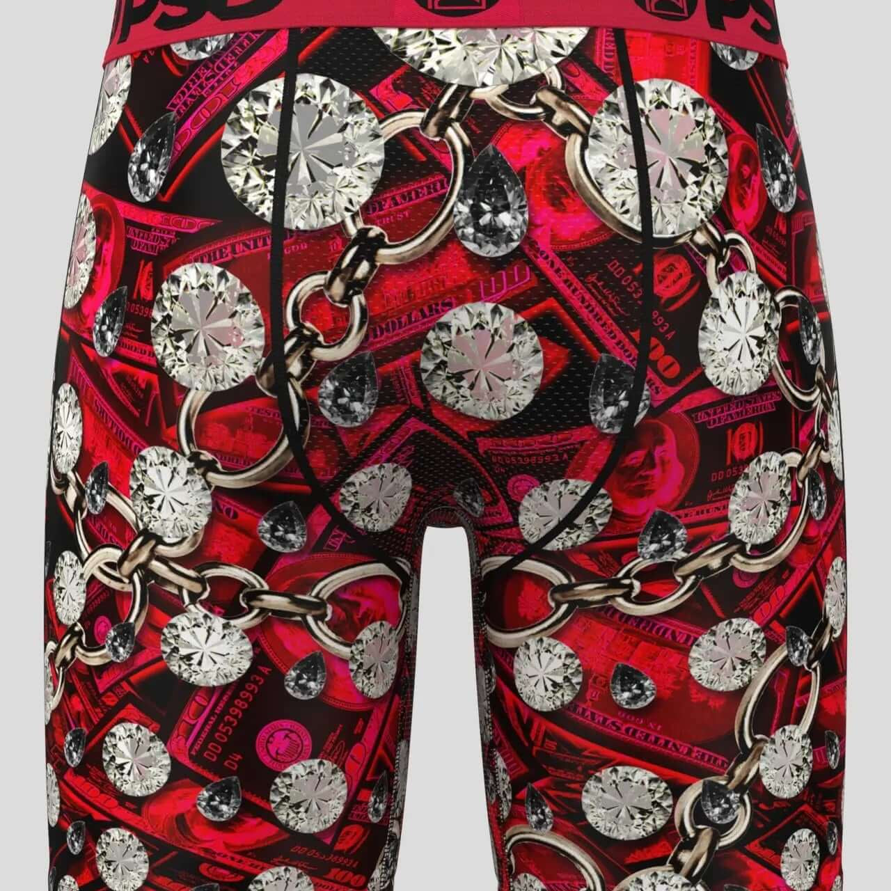 PSD Men's 5" Boxer Briefs - Red Cash