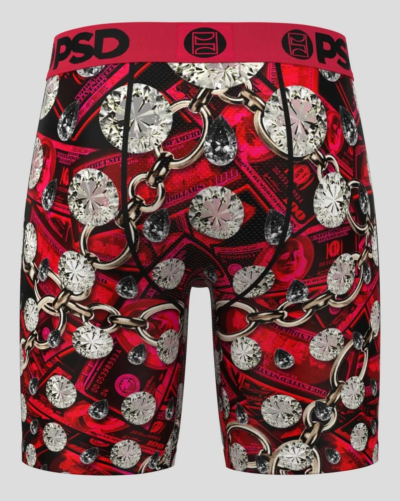 PSD Men's 5" Boxer Briefs - Red Cash