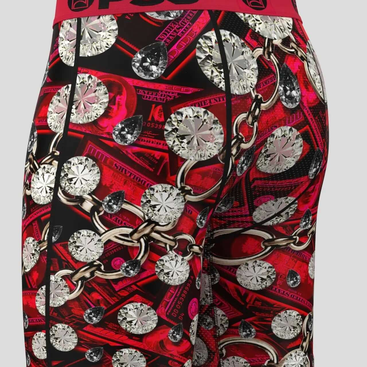 PSD Men's 5" Boxer Briefs - Red Cash