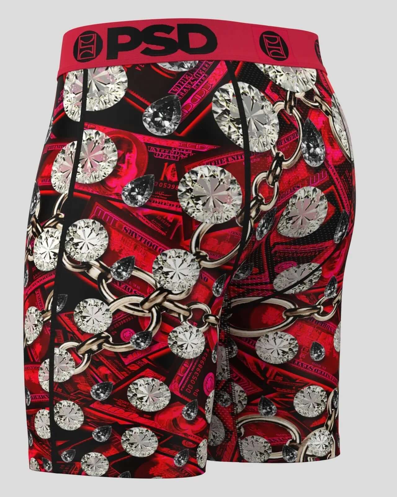 PSD Men's 5" Boxer Briefs - Red Cash