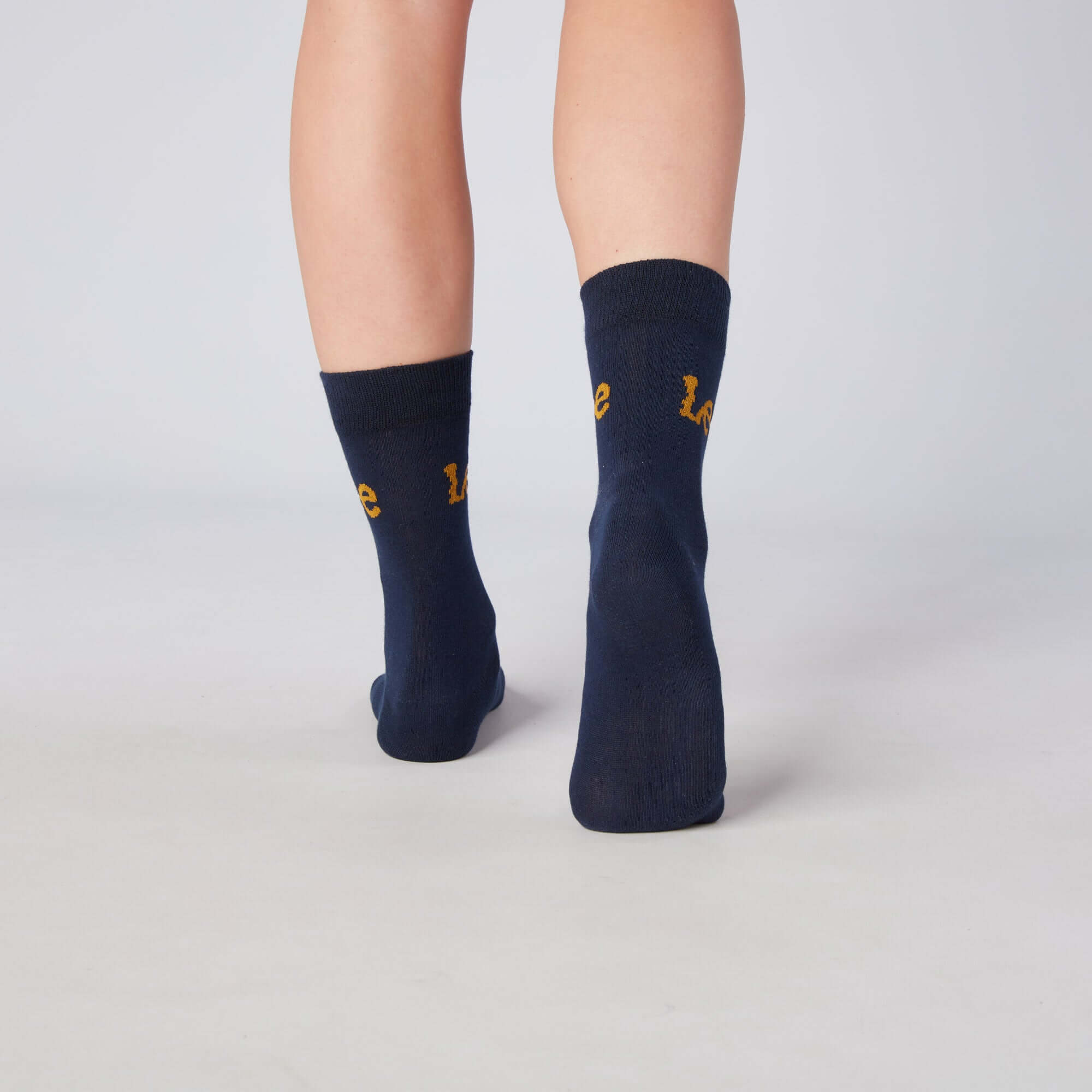 Lee 5 Pack Crew Socks - Blacks/Grey Marl/Navy/Charcoal Marl