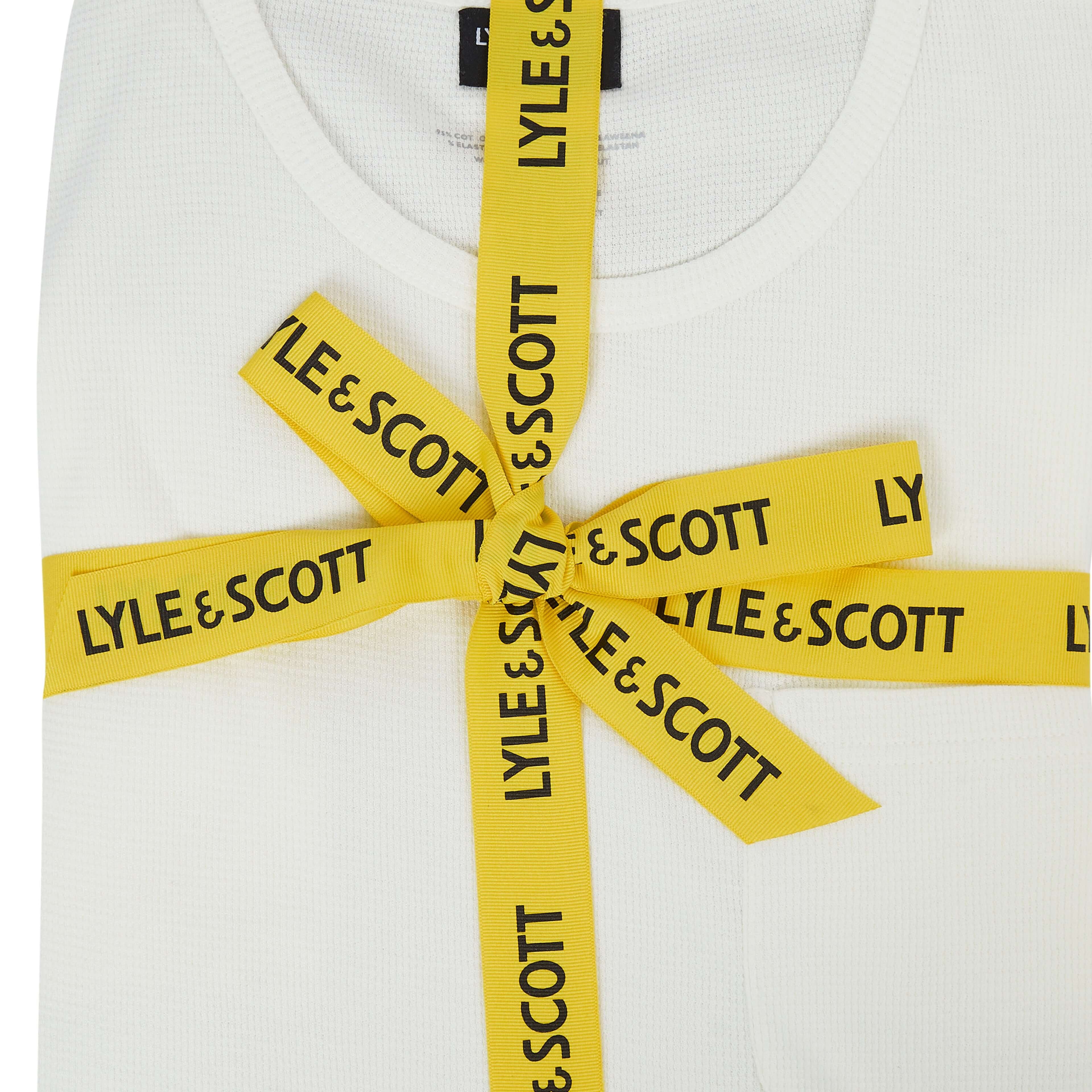 Lyle & Scott Shane Premium T-Shirt and Short Set, Whisper White