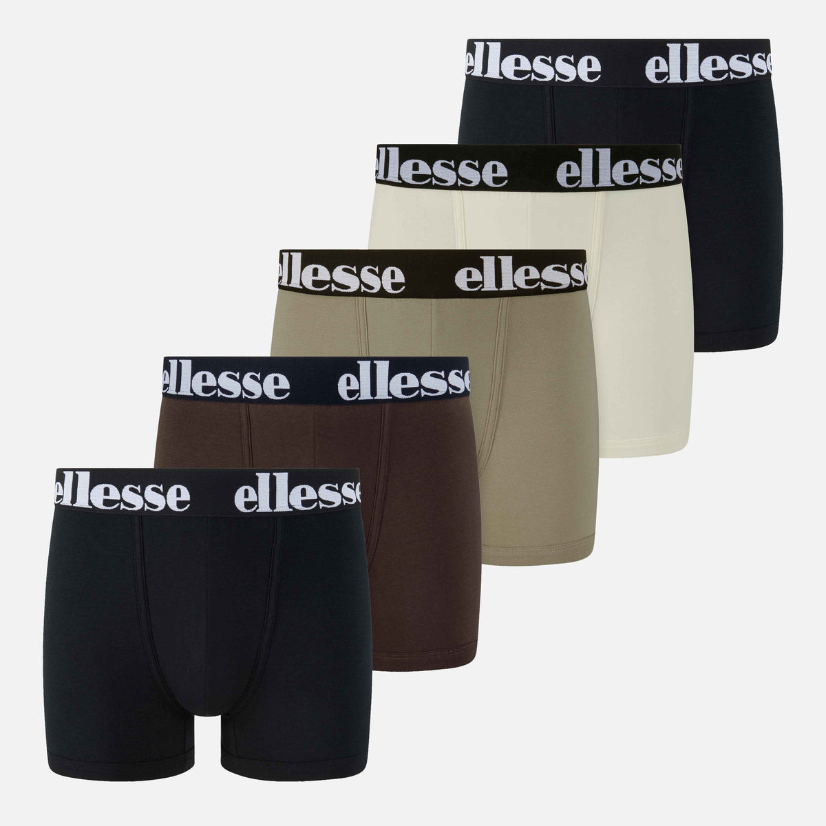 Ellesse Men's Nurra 5 Pack Trunks - Black