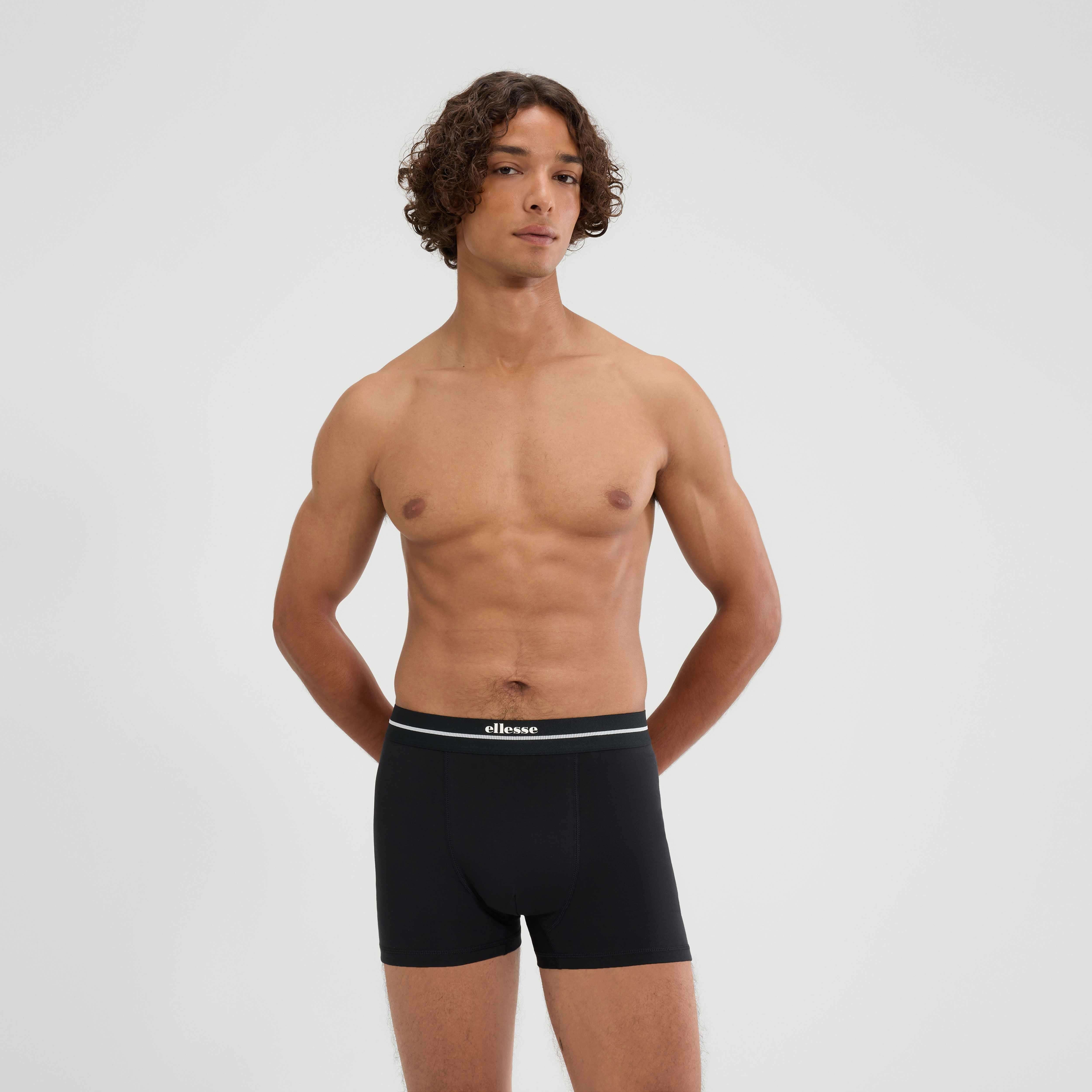 Ellesse Ambria Trunks 3 Pack | Premium Cotton Stretch Underwear