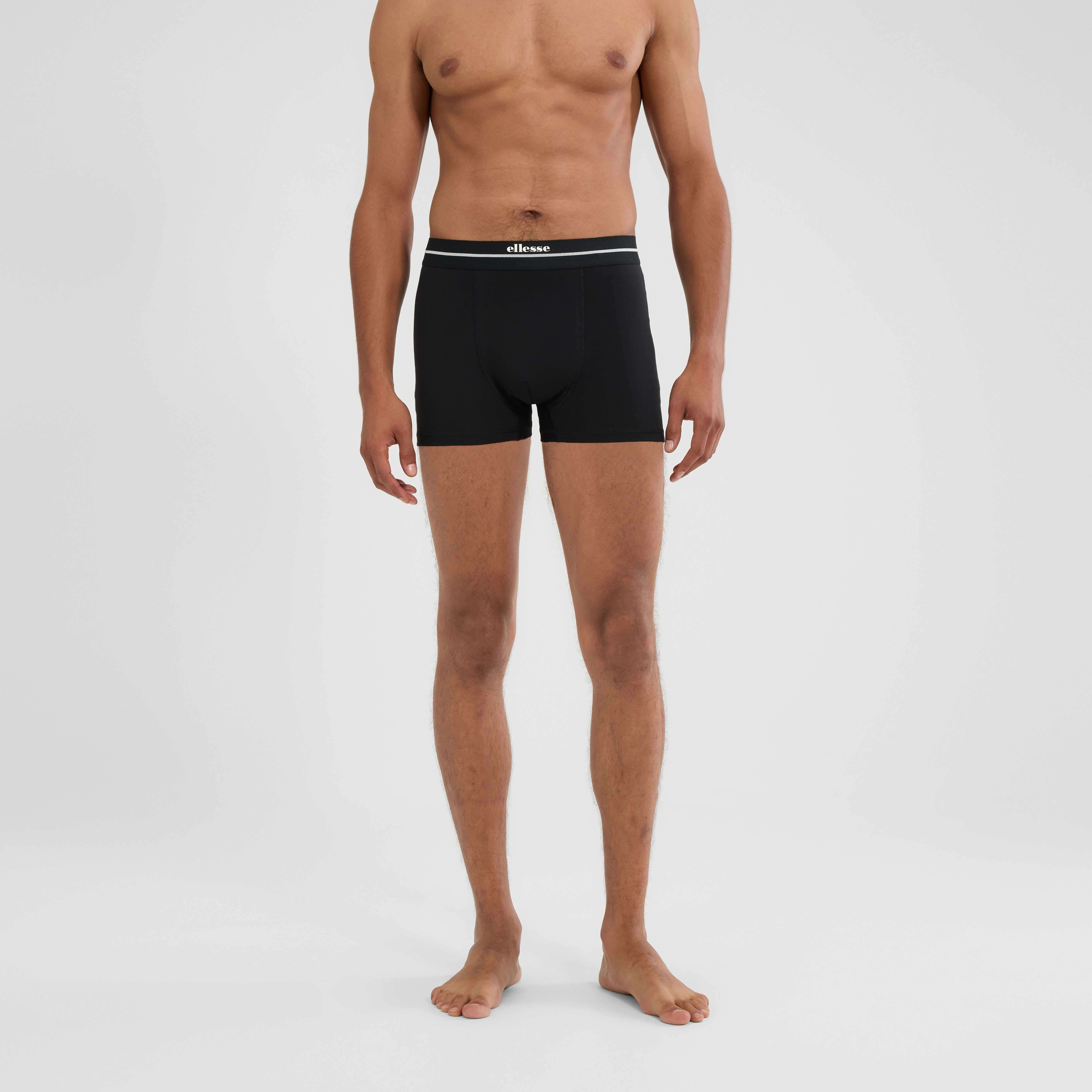 Ellesse Ambria Trunks 3 Pack | Premium Cotton Stretch Underwear