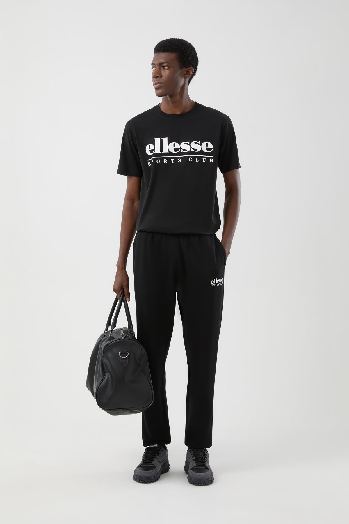 Ellesse Darrochi T-Shirt in Black – worn view